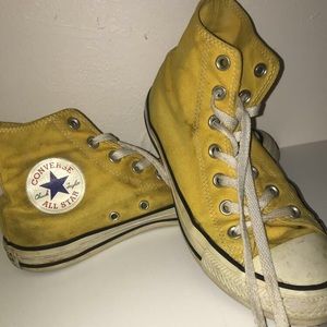 Yellow High Top Converse